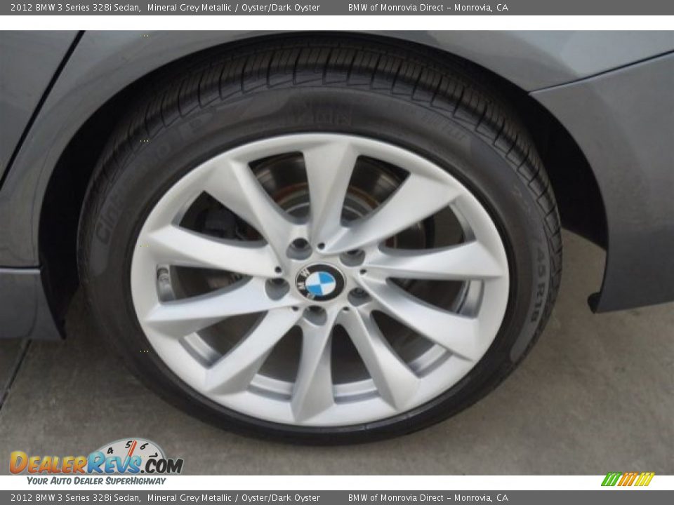2012 BMW 3 Series 328i Sedan Mineral Grey Metallic / Oyster/Dark Oyster Photo #21