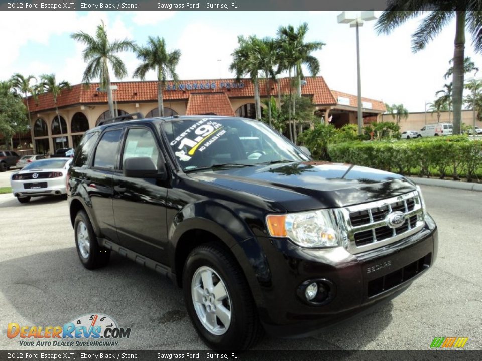 2012 Ford Escape XLT Ebony Black / Stone Photo #1