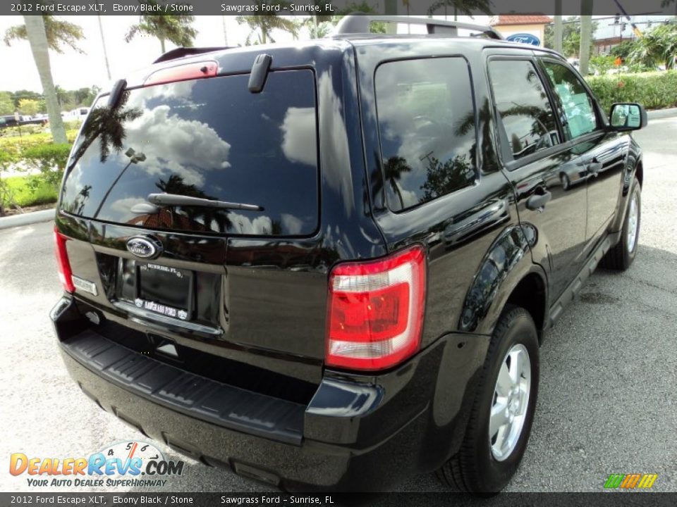 2012 Ford Escape XLT Ebony Black / Stone Photo #6