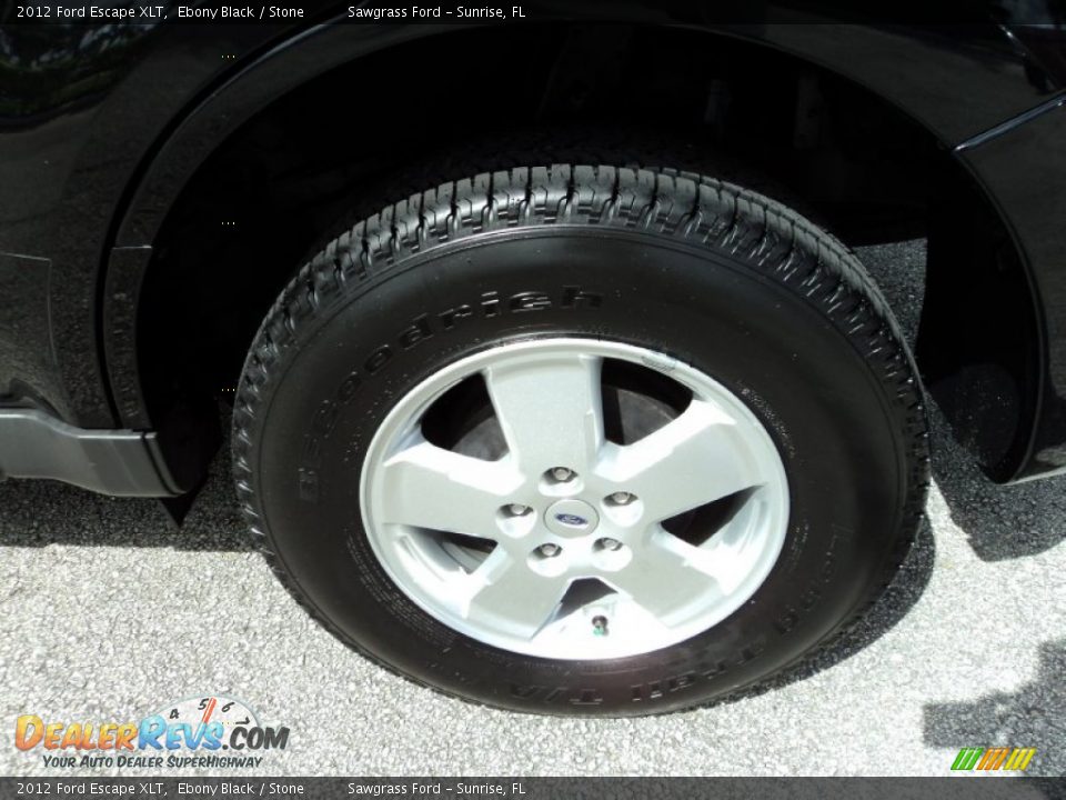 2012 Ford Escape XLT Ebony Black / Stone Photo #10