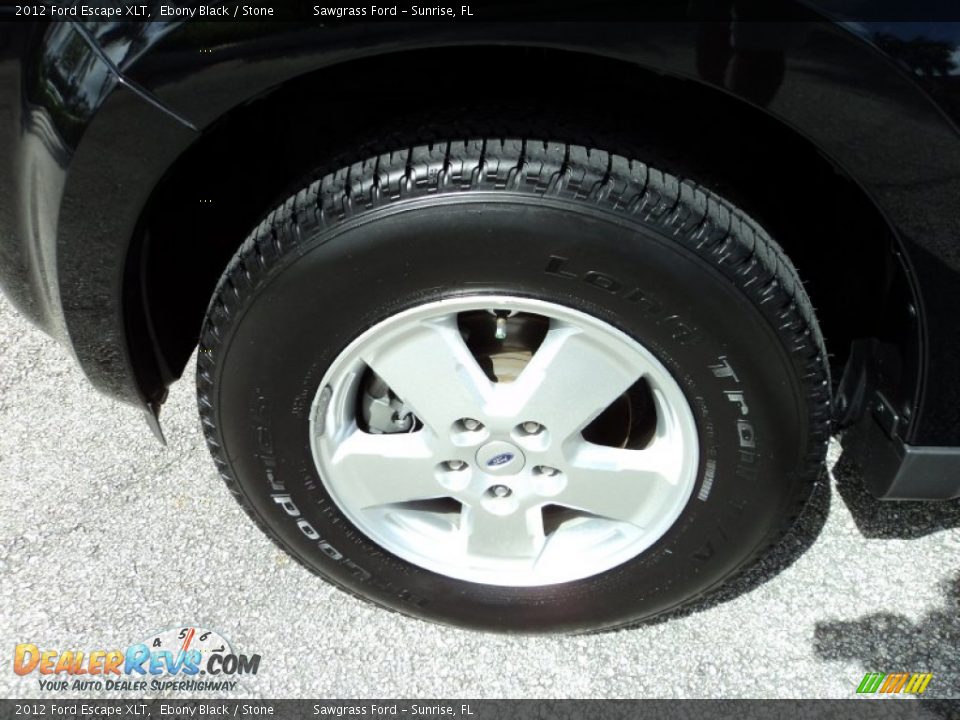 2012 Ford Escape XLT Ebony Black / Stone Photo #11