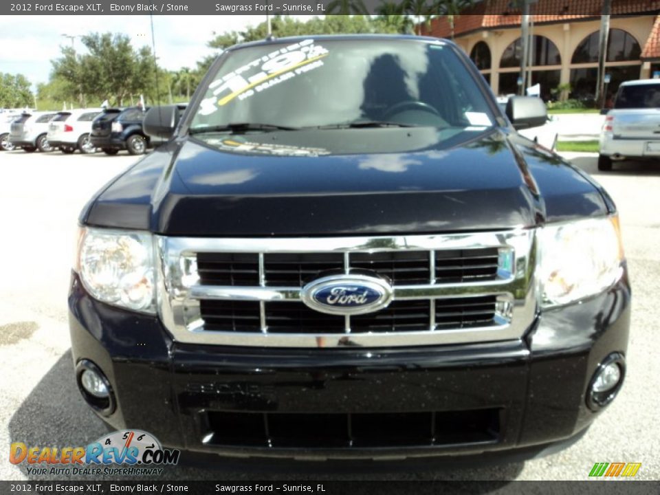 2012 Ford Escape XLT Ebony Black / Stone Photo #15