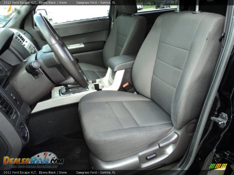2012 Ford Escape XLT Ebony Black / Stone Photo #19