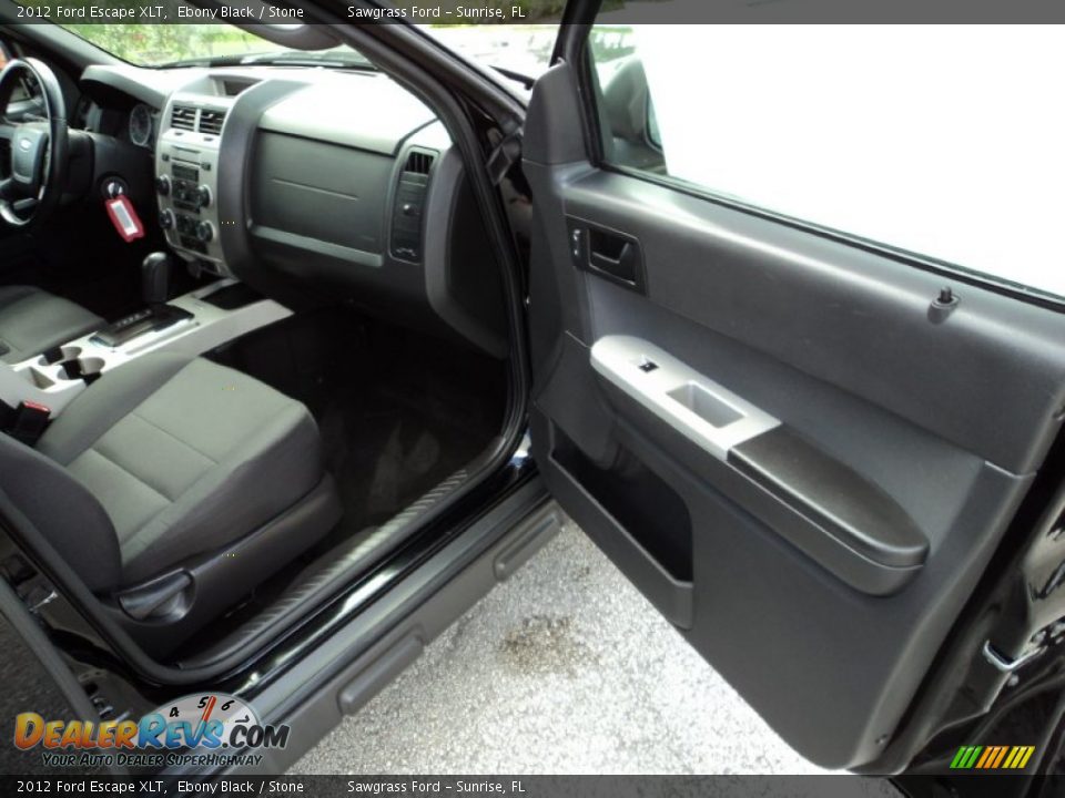 2012 Ford Escape XLT Ebony Black / Stone Photo #20