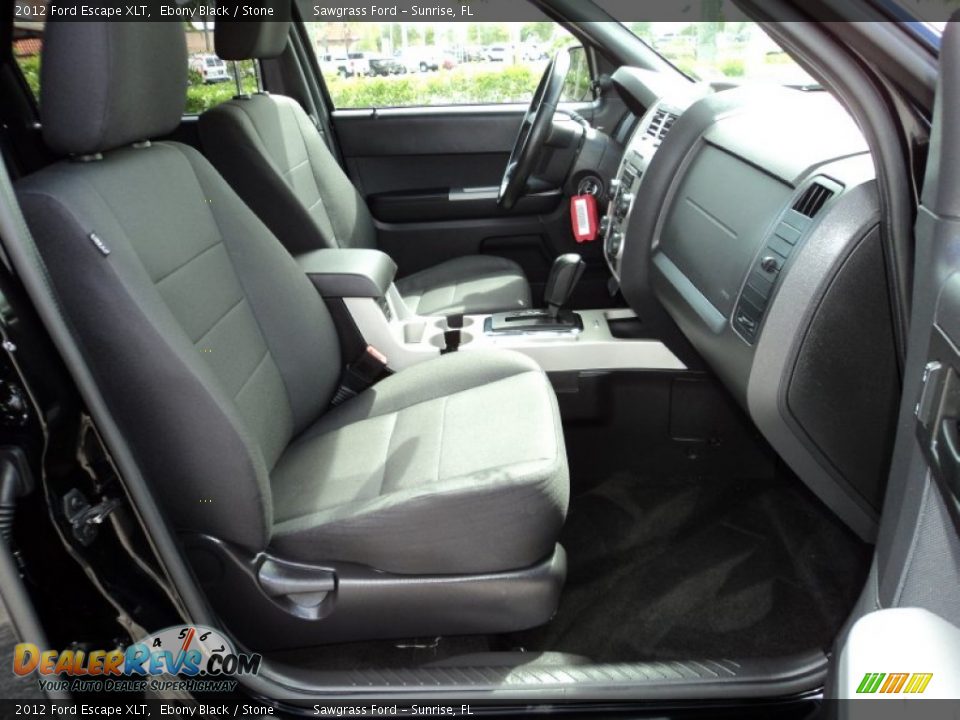 2012 Ford Escape XLT Ebony Black / Stone Photo #21