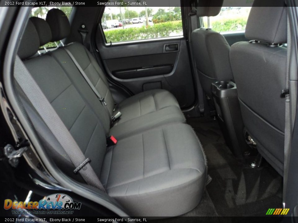 2012 Ford Escape XLT Ebony Black / Stone Photo #23