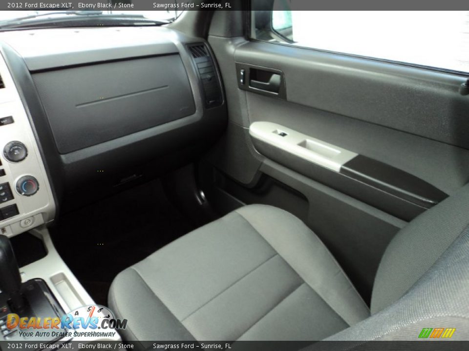 2012 Ford Escape XLT Ebony Black / Stone Photo #27