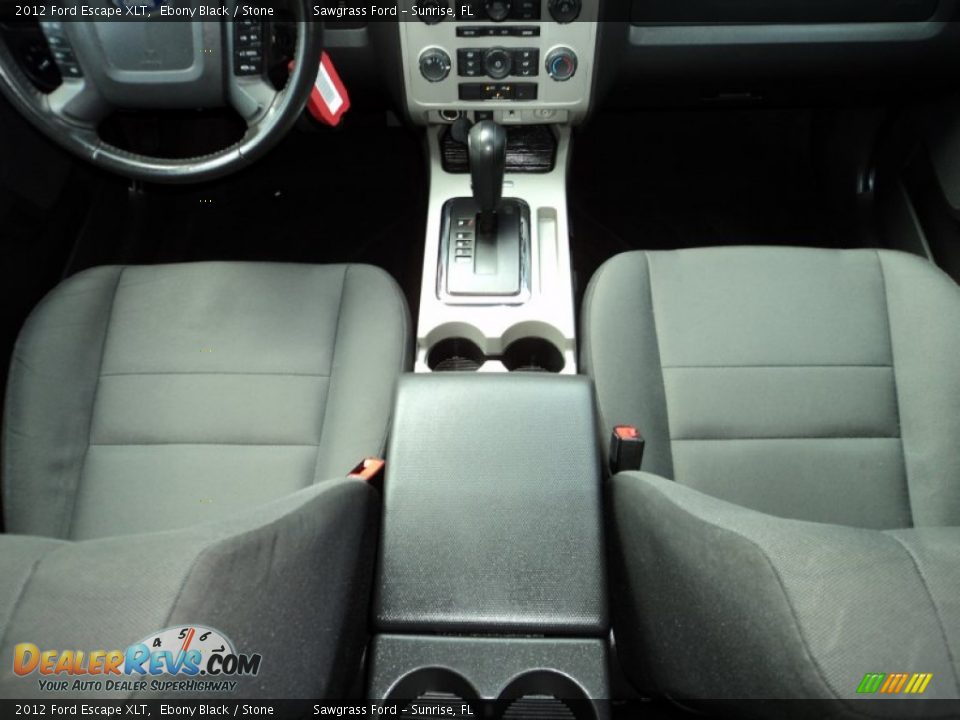 2012 Ford Escape XLT Ebony Black / Stone Photo #28