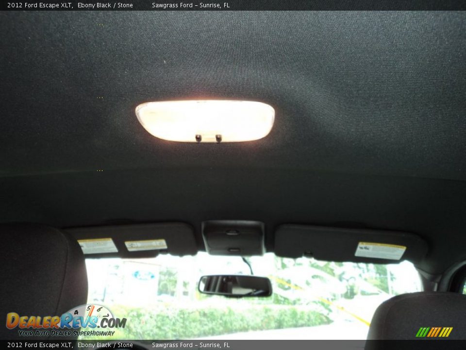 2012 Ford Escape XLT Ebony Black / Stone Photo #29