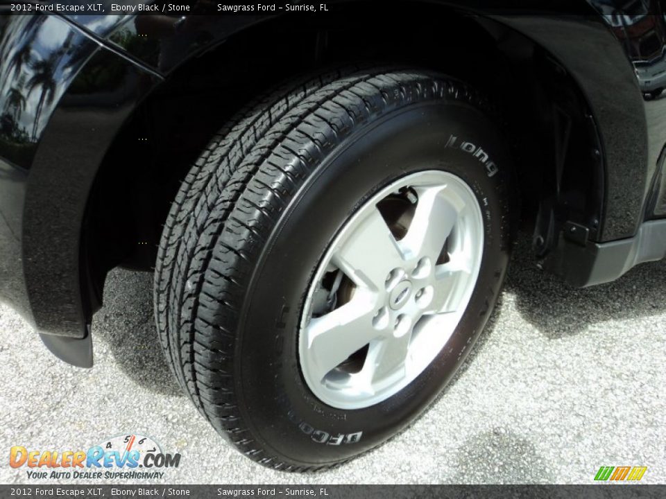 2012 Ford Escape XLT Ebony Black / Stone Photo #31