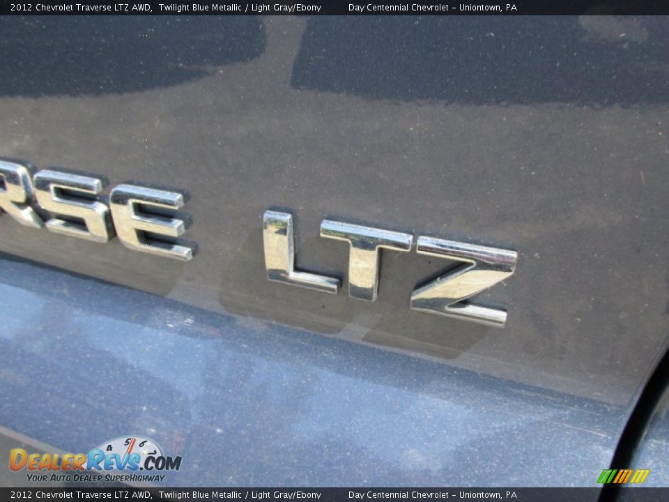 2012 Chevrolet Traverse LTZ AWD Twilight Blue Metallic / Light Gray/Ebony Photo #7