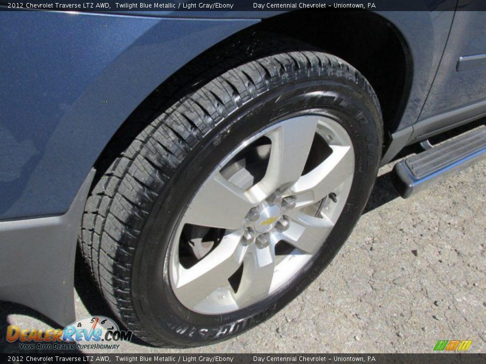 2012 Chevrolet Traverse LTZ AWD Twilight Blue Metallic / Light Gray/Ebony Photo #9