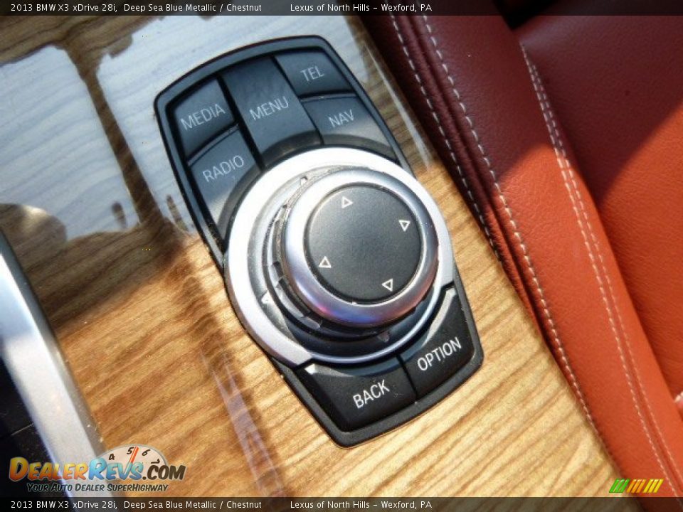 2013 BMW X3 xDrive 28i Deep Sea Blue Metallic / Chestnut Photo #17