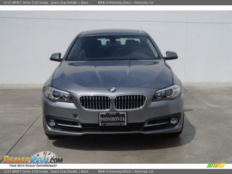 2015 BMW 5 Series 528i Sedan Space Gray Metallic / Black Photo #3
