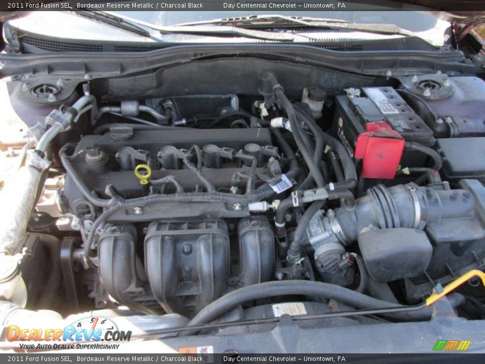 2011 Ford Fusion SEL Bordeaux Reserve Metallic / Charcoal Black Photo #16