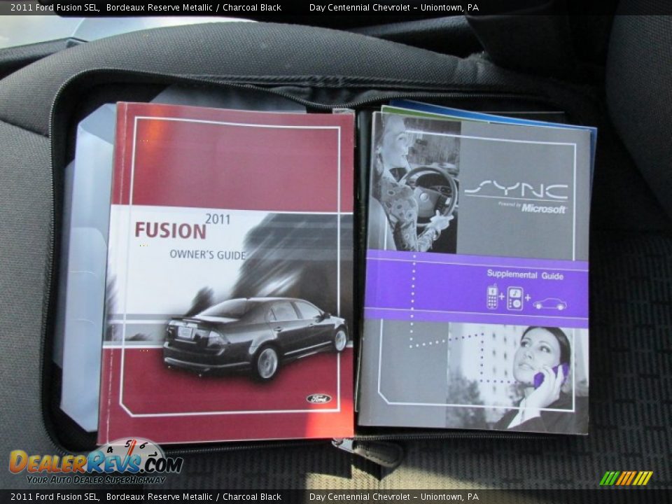2011 Ford Fusion SEL Bordeaux Reserve Metallic / Charcoal Black Photo #32