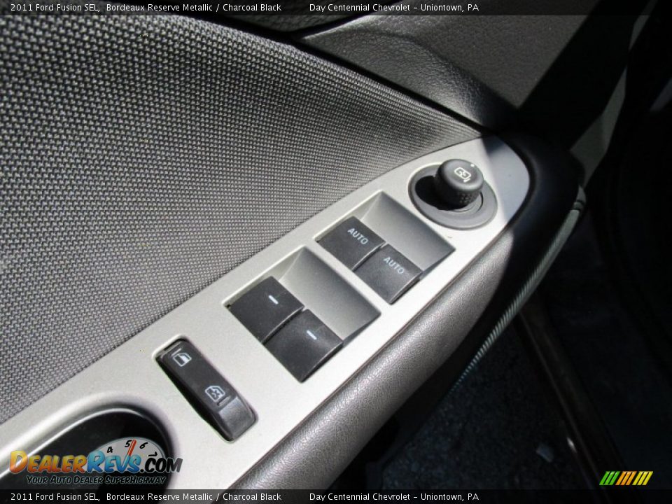 2011 Ford Fusion SEL Bordeaux Reserve Metallic / Charcoal Black Photo #35