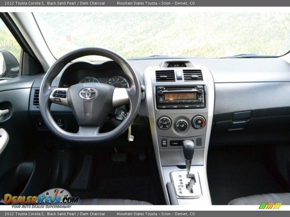 2012 Toyota Corolla S Black Sand Pearl / Dark Charcoal Photo #12