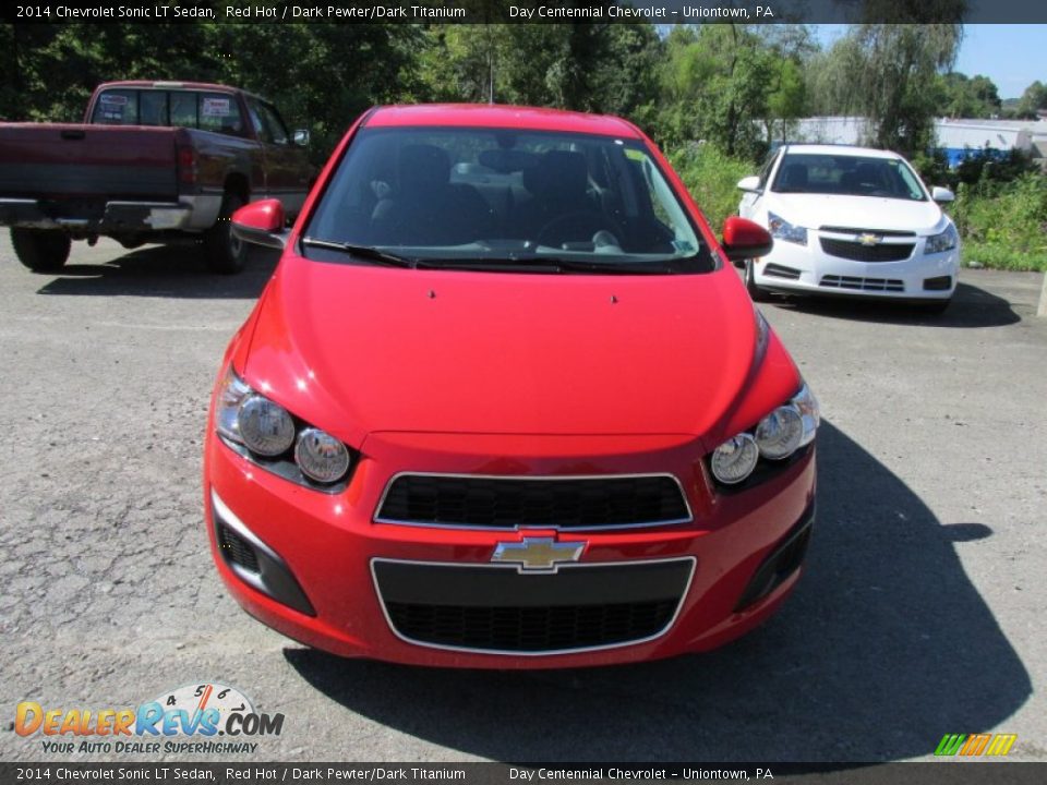 2014 Chevrolet Sonic LT Sedan Red Hot / Dark Pewter/Dark Titanium Photo #9