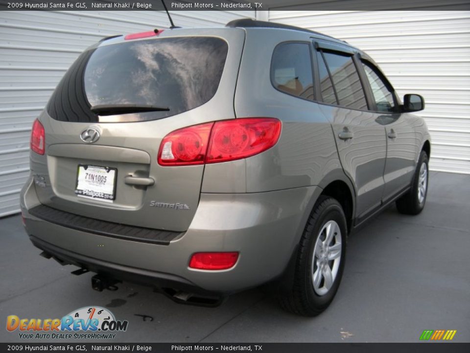 2009 Hyundai Santa Fe GLS Natural Khaki / Beige Photo #4