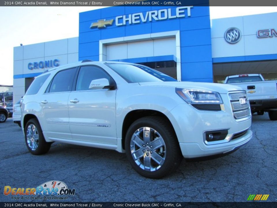 2014 GMC Acadia Denali White Diamond Tricoat / Ebony Photo #1