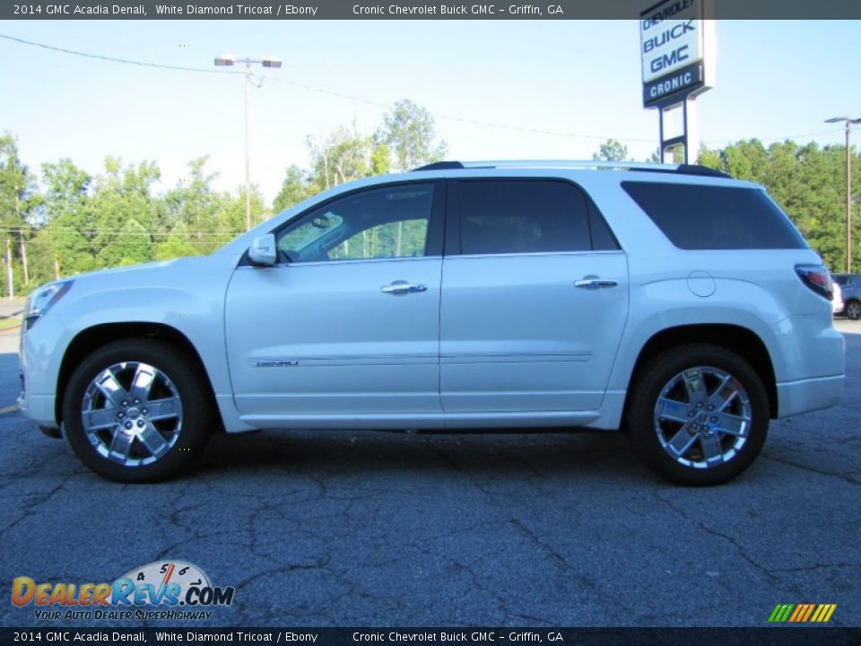 2014 GMC Acadia Denali White Diamond Tricoat / Ebony Photo #4