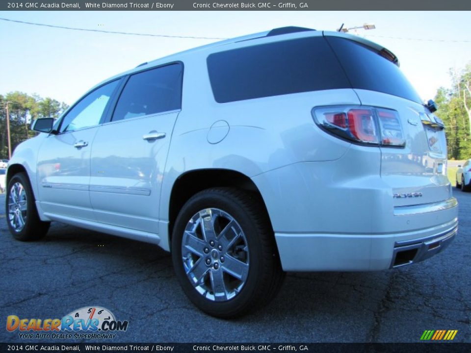 2014 GMC Acadia Denali White Diamond Tricoat / Ebony Photo #5