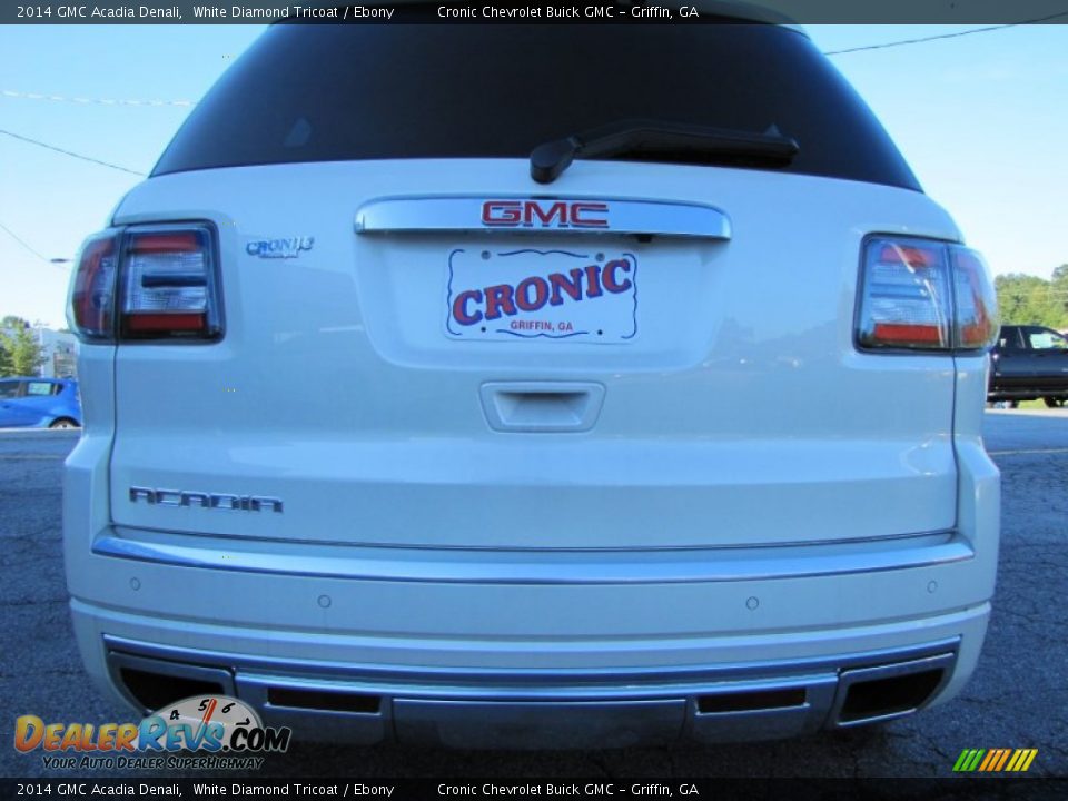 2014 GMC Acadia Denali White Diamond Tricoat / Ebony Photo #6