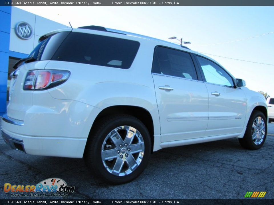 2014 GMC Acadia Denali White Diamond Tricoat / Ebony Photo #7
