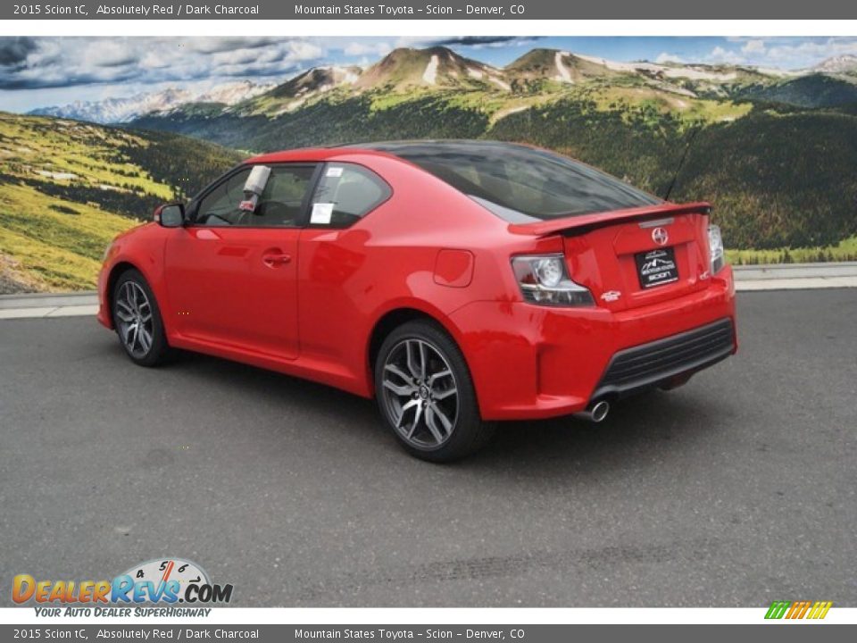 2015 Scion tC Absolutely Red / Dark Charcoal Photo #3