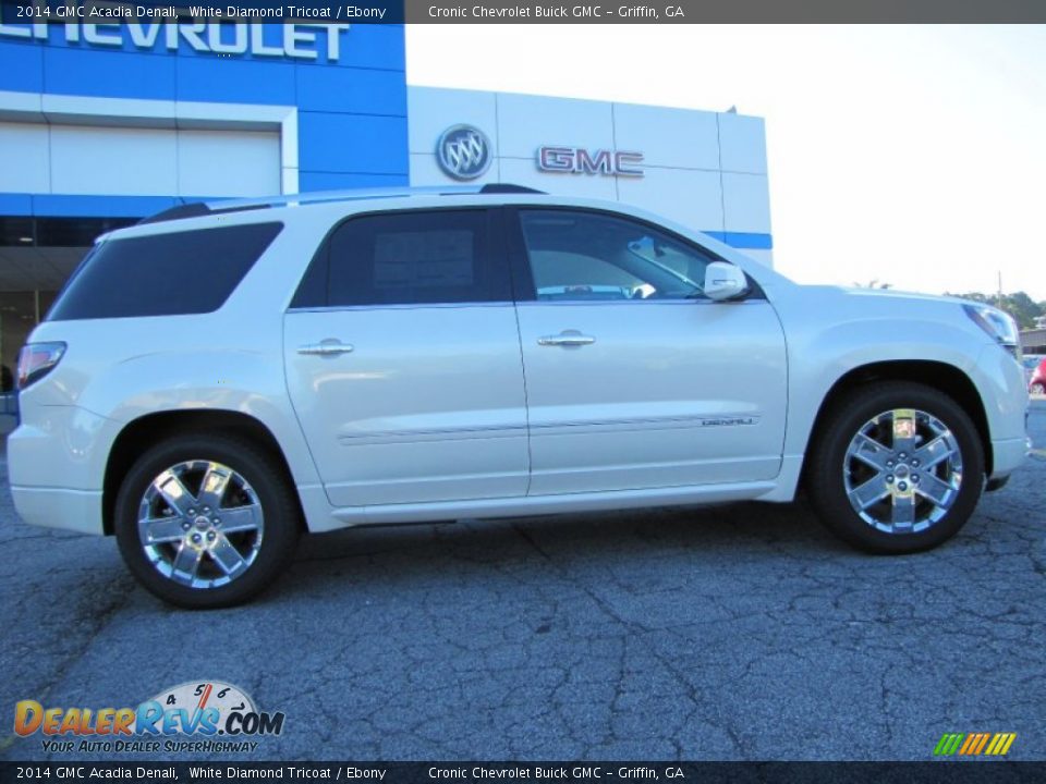 2014 GMC Acadia Denali White Diamond Tricoat / Ebony Photo #8