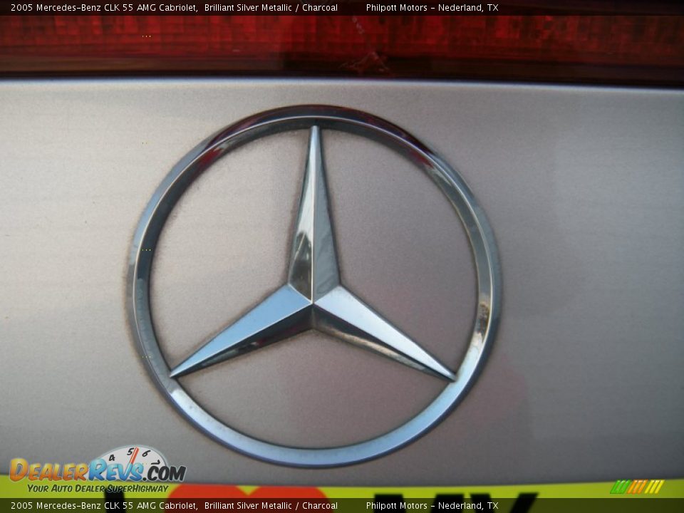 2005 Mercedes-Benz CLK 55 AMG Cabriolet Brilliant Silver Metallic / Charcoal Photo #18