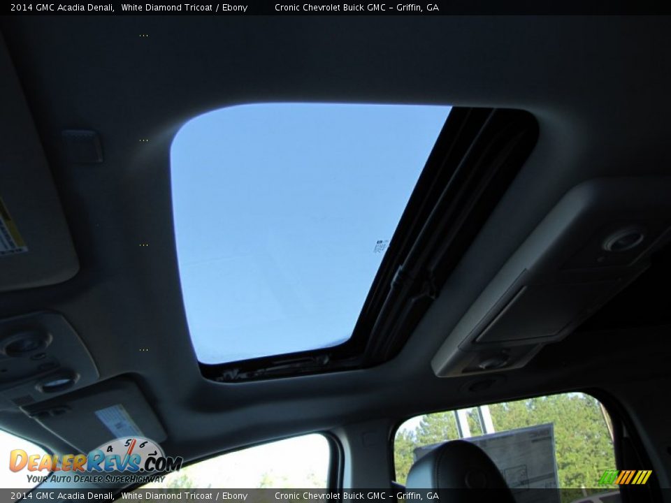 2014 GMC Acadia Denali White Diamond Tricoat / Ebony Photo #10