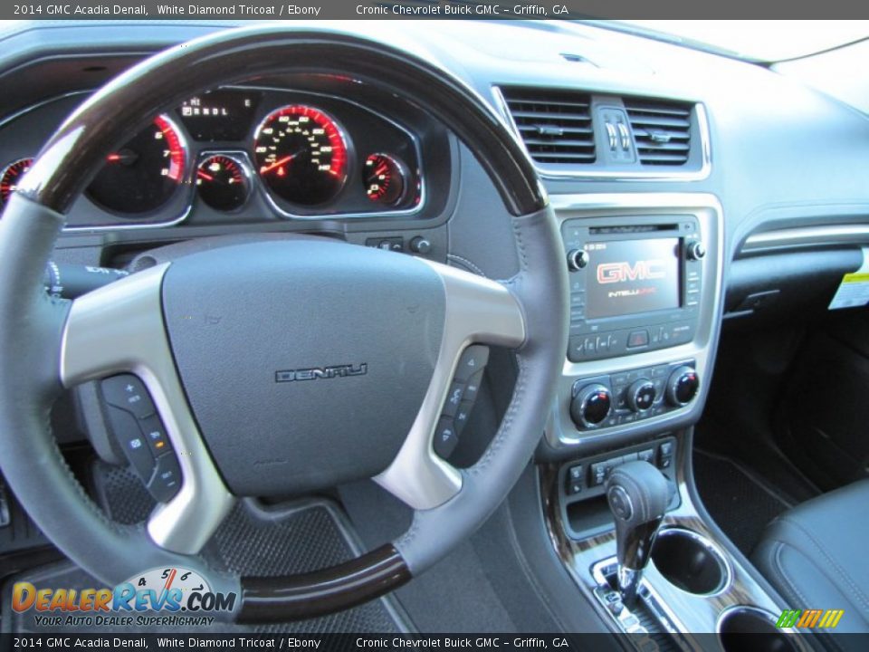 2014 GMC Acadia Denali White Diamond Tricoat / Ebony Photo #11