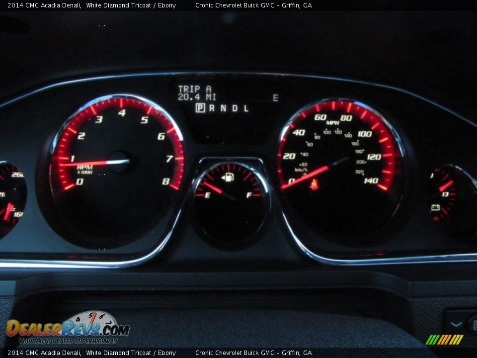 2014 GMC Acadia Denali White Diamond Tricoat / Ebony Photo #14