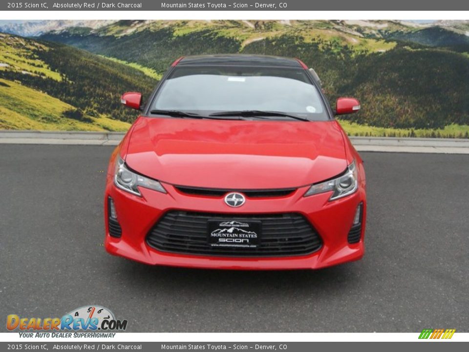 2015 Scion tC Absolutely Red / Dark Charcoal Photo #2