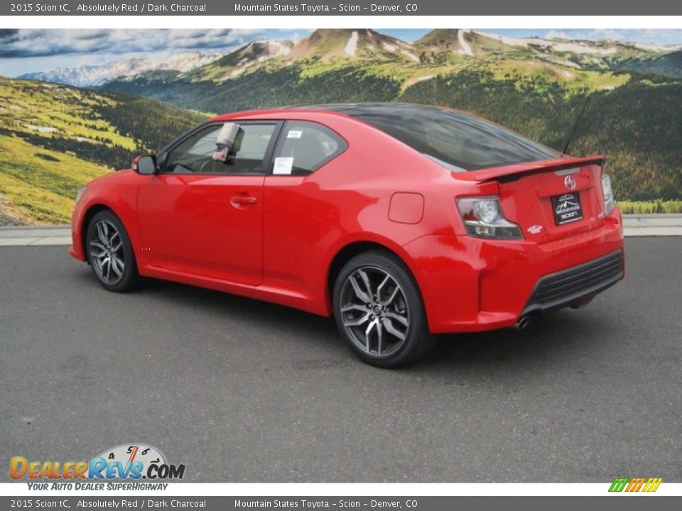2015 Scion tC Absolutely Red / Dark Charcoal Photo #3