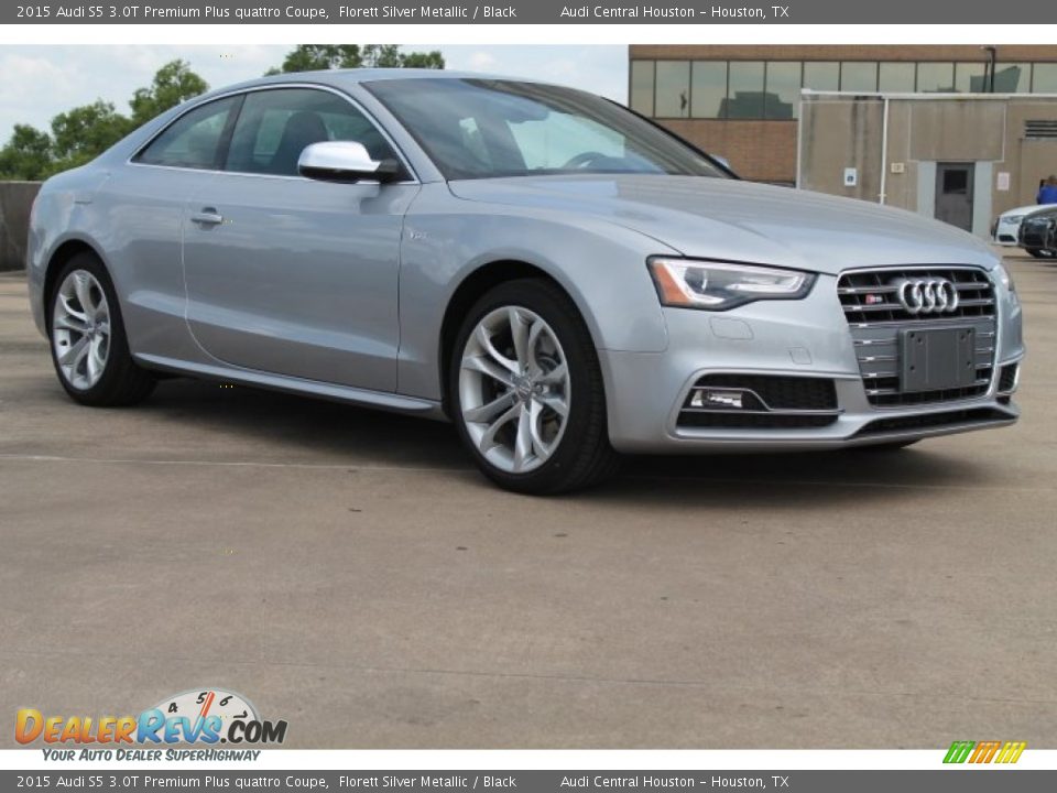 2015 Audi S5 3.0T Premium Plus quattro Coupe Florett Silver Metallic / Black Photo #1