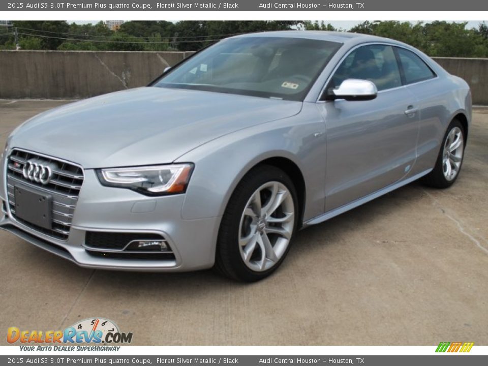 2015 Audi S5 3.0T Premium Plus quattro Coupe Florett Silver Metallic / Black Photo #3