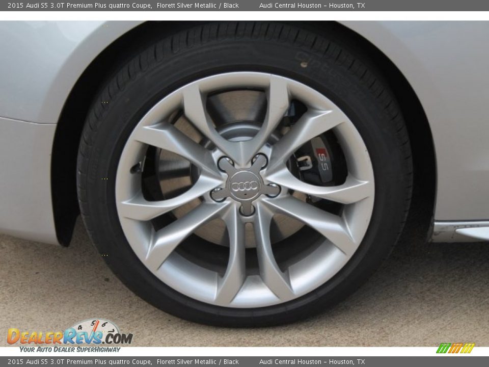 2015 Audi S5 3.0T Premium Plus quattro Coupe Florett Silver Metallic / Black Photo #4