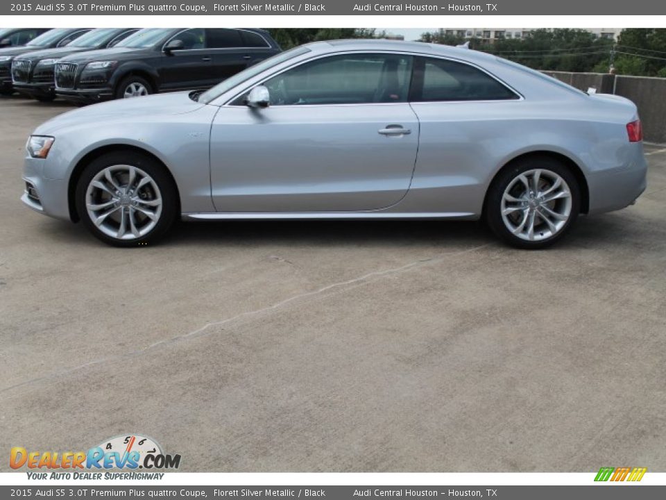 2015 Audi S5 3.0T Premium Plus quattro Coupe Florett Silver Metallic / Black Photo #5