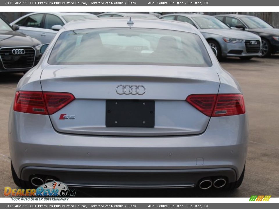 2015 Audi S5 3.0T Premium Plus quattro Coupe Florett Silver Metallic / Black Photo #7