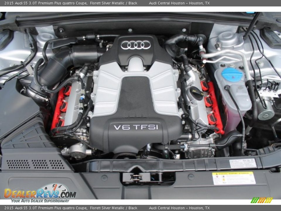 2015 Audi S5 3.0T Premium Plus quattro Coupe Florett Silver Metallic / Black Photo #27