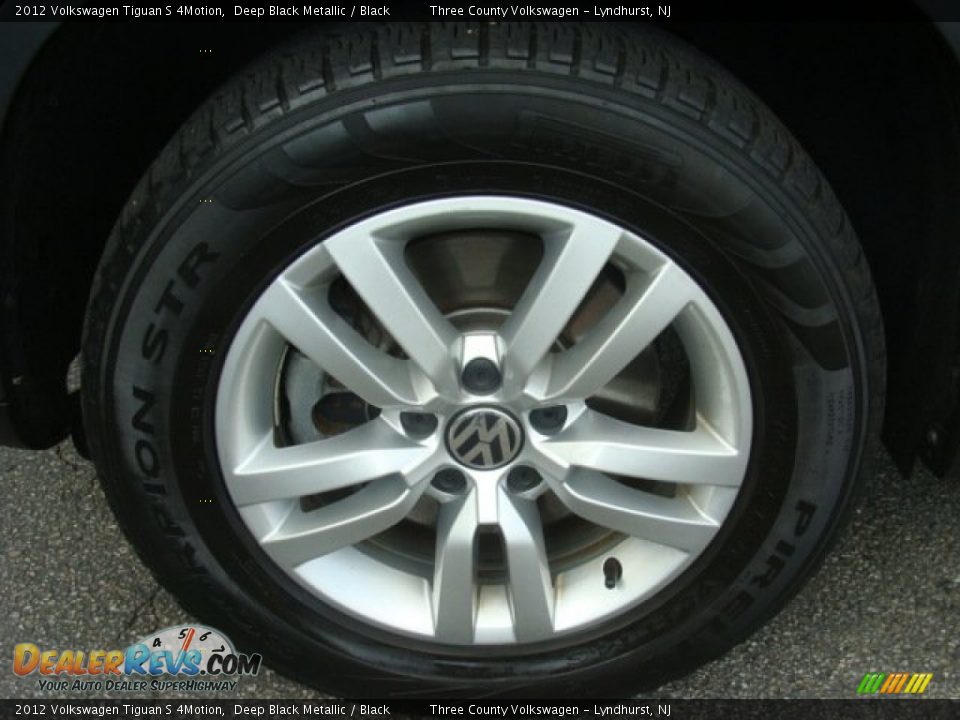 2012 Volkswagen Tiguan S 4Motion Deep Black Metallic / Black Photo #14