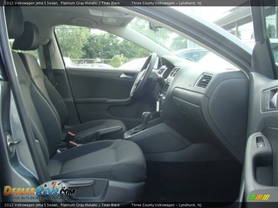 2012 Volkswagen Jetta S Sedan Platinum Gray Metallic / Titan Black Photo #7