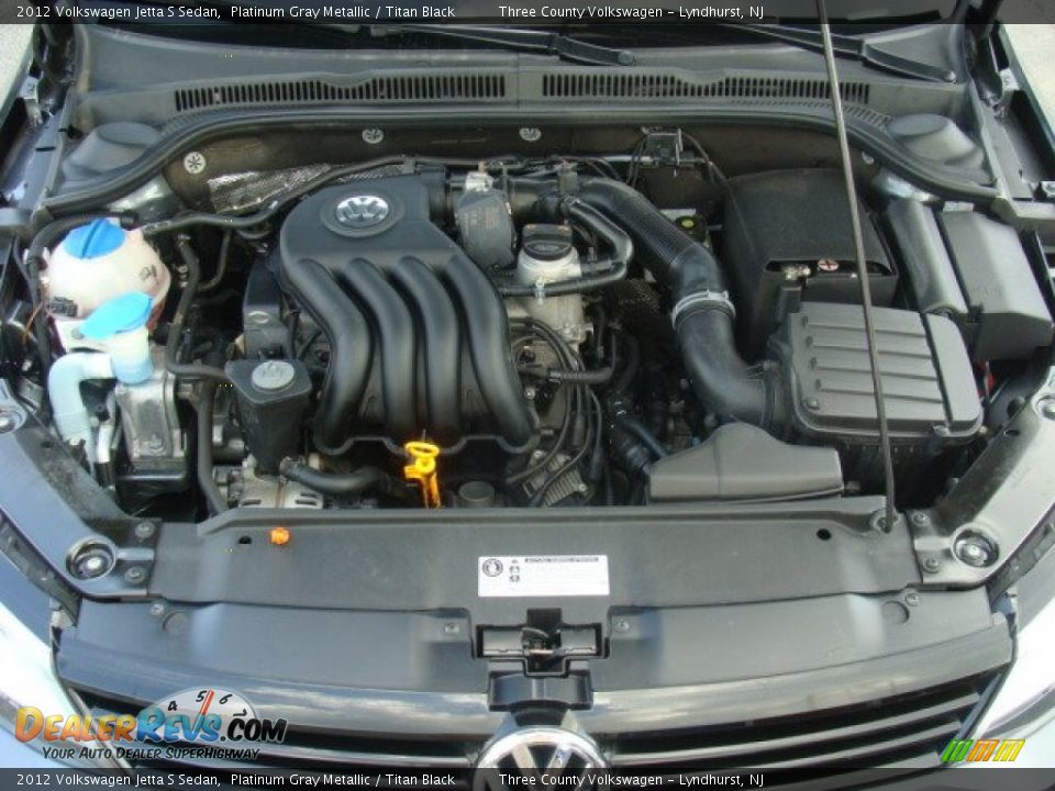 2012 Volkswagen Jetta S Sedan Platinum Gray Metallic / Titan Black Photo #14