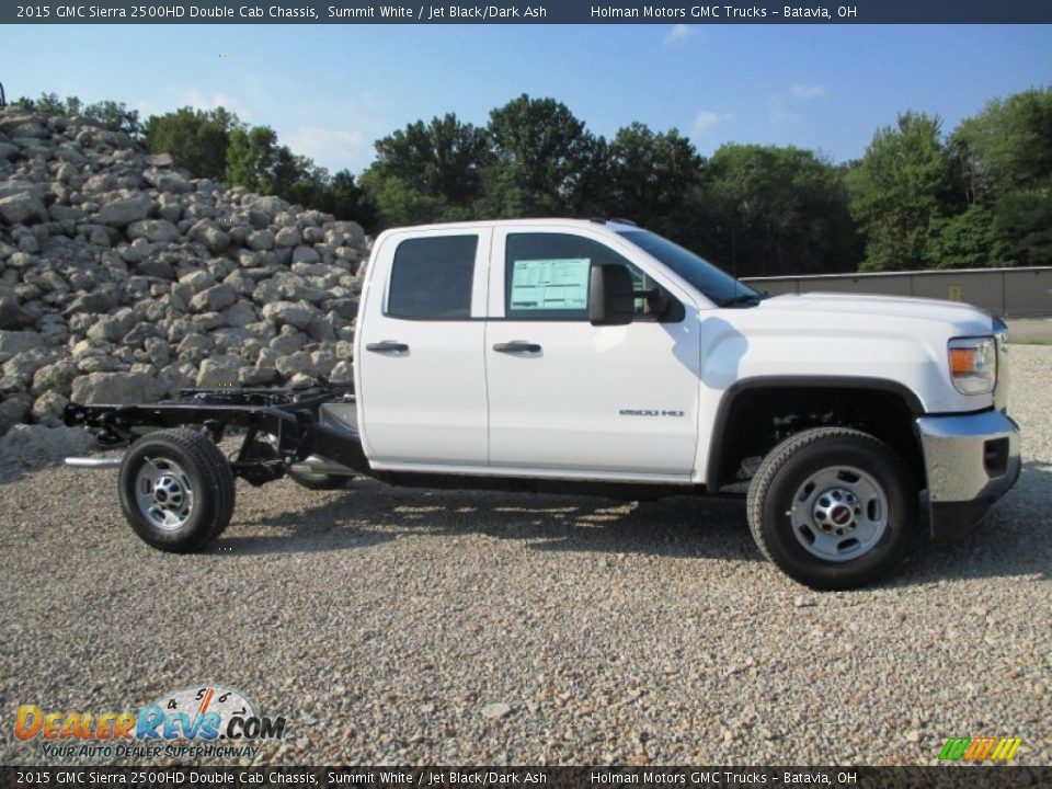 Summit White 2015 GMC Sierra 2500HD Double Cab Chassis Photo #24