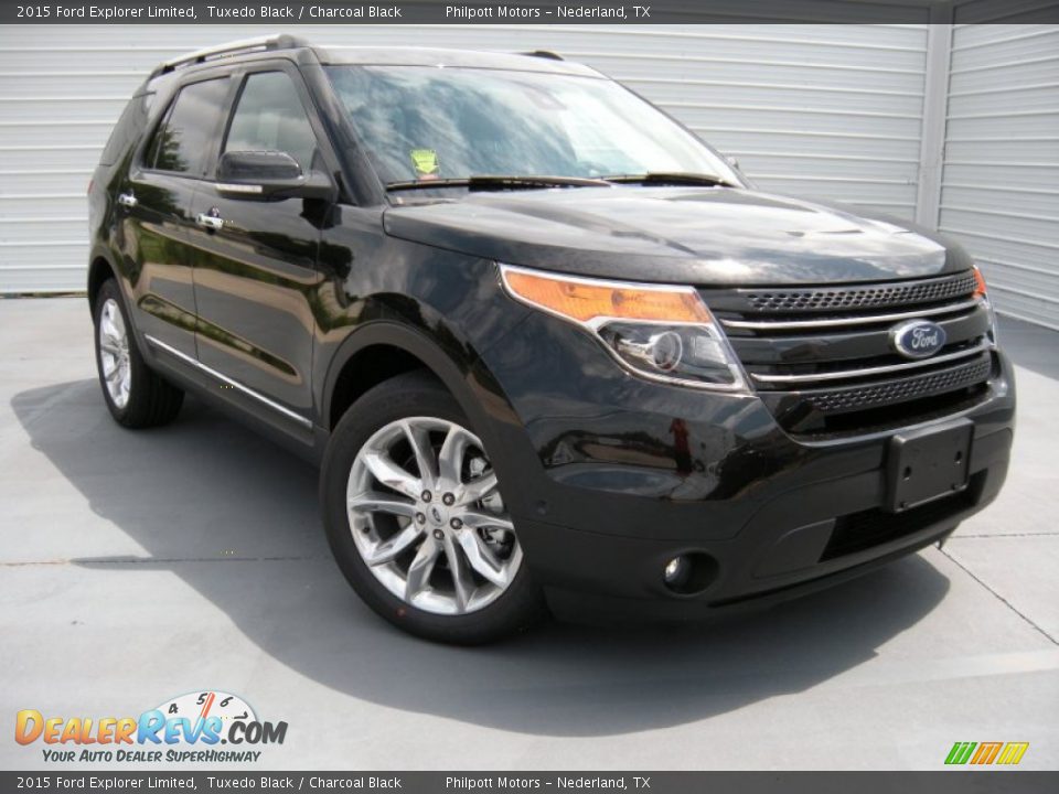 2015 Ford Explorer Limited Tuxedo Black / Charcoal Black Photo #2