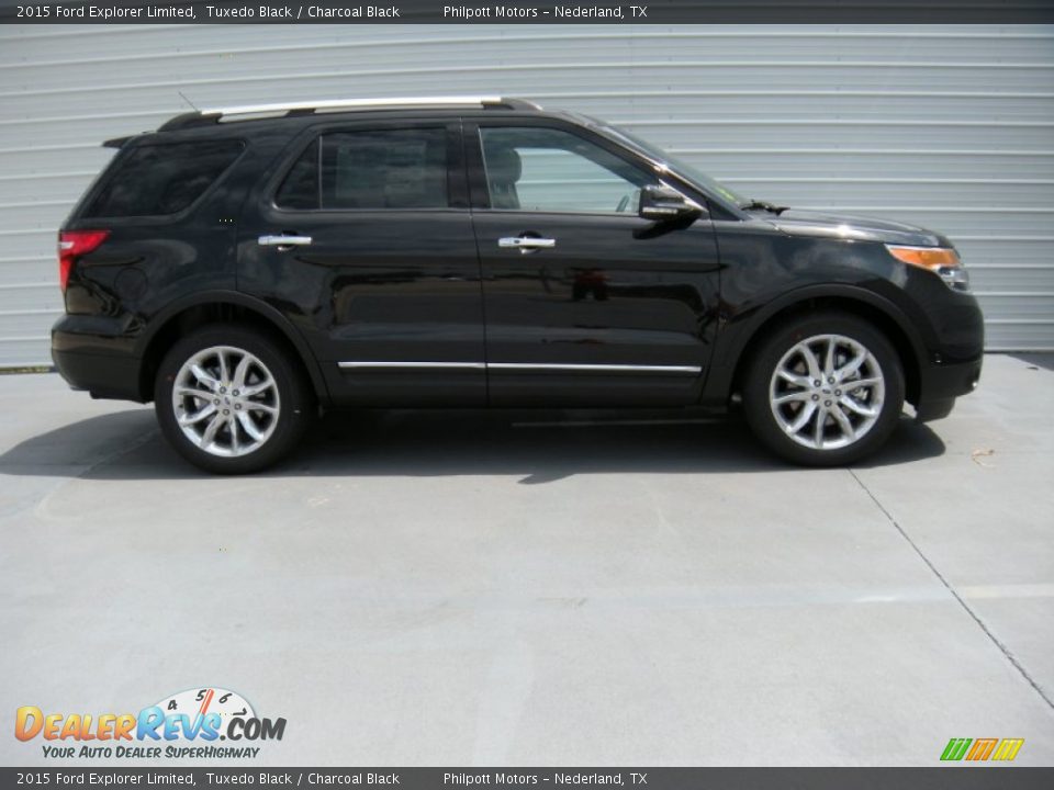 2015 Ford Explorer Limited Tuxedo Black / Charcoal Black Photo #3