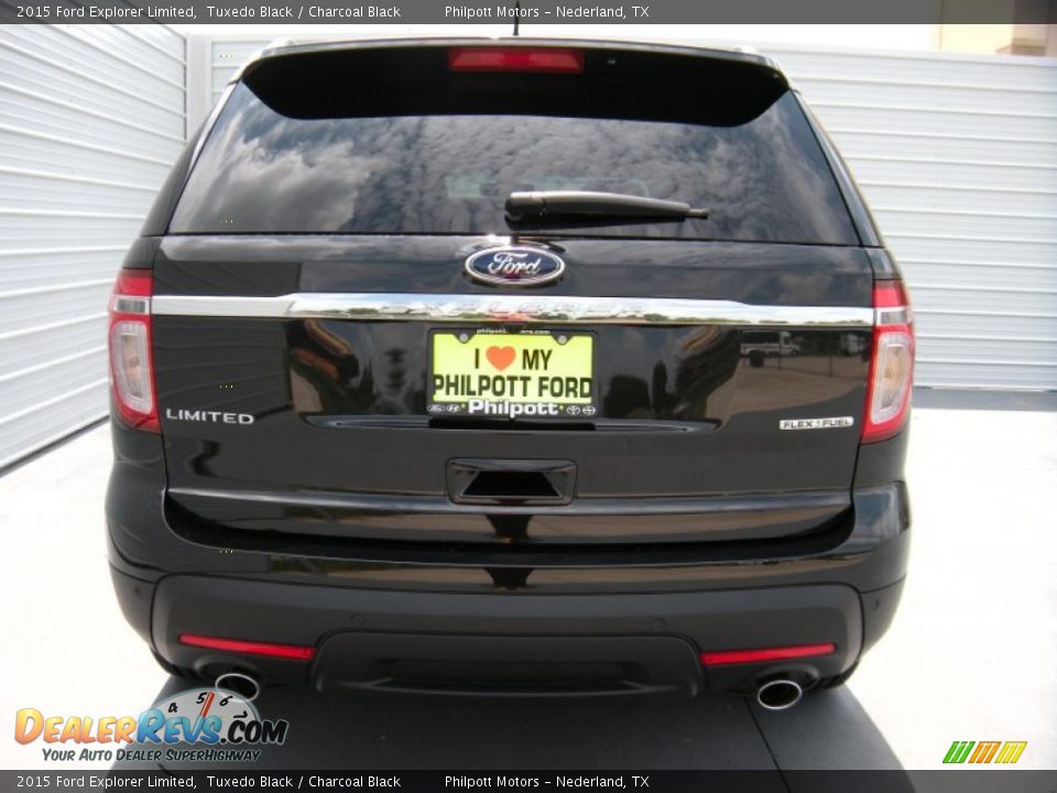 2015 Ford Explorer Limited Tuxedo Black / Charcoal Black Photo #5